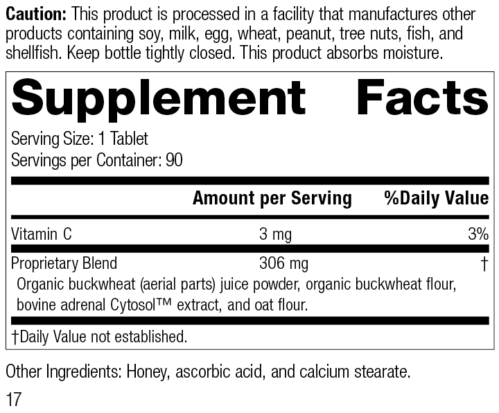Nutritional Supplements for Dizziness - Cyruta Plus Facts Label